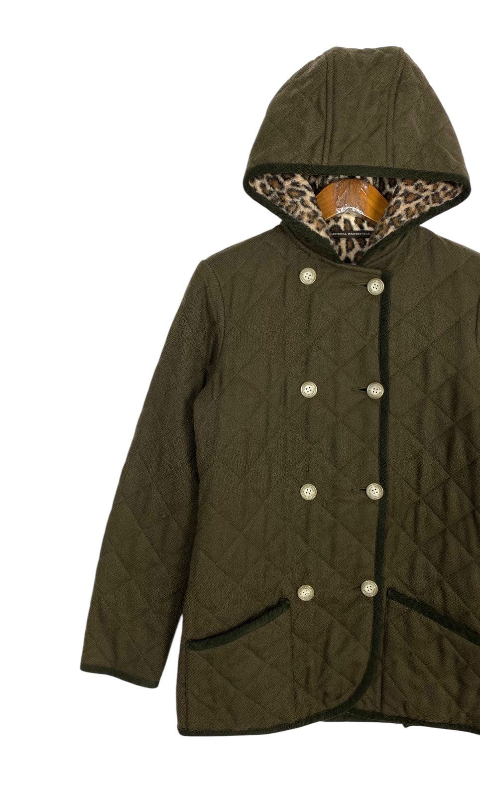 Traditional Weatherwear Rare‼️ Traditional Weatherwear Quilted Leopard Hoodie Size S / US 4 / IT 40 - 3 Thumbnail