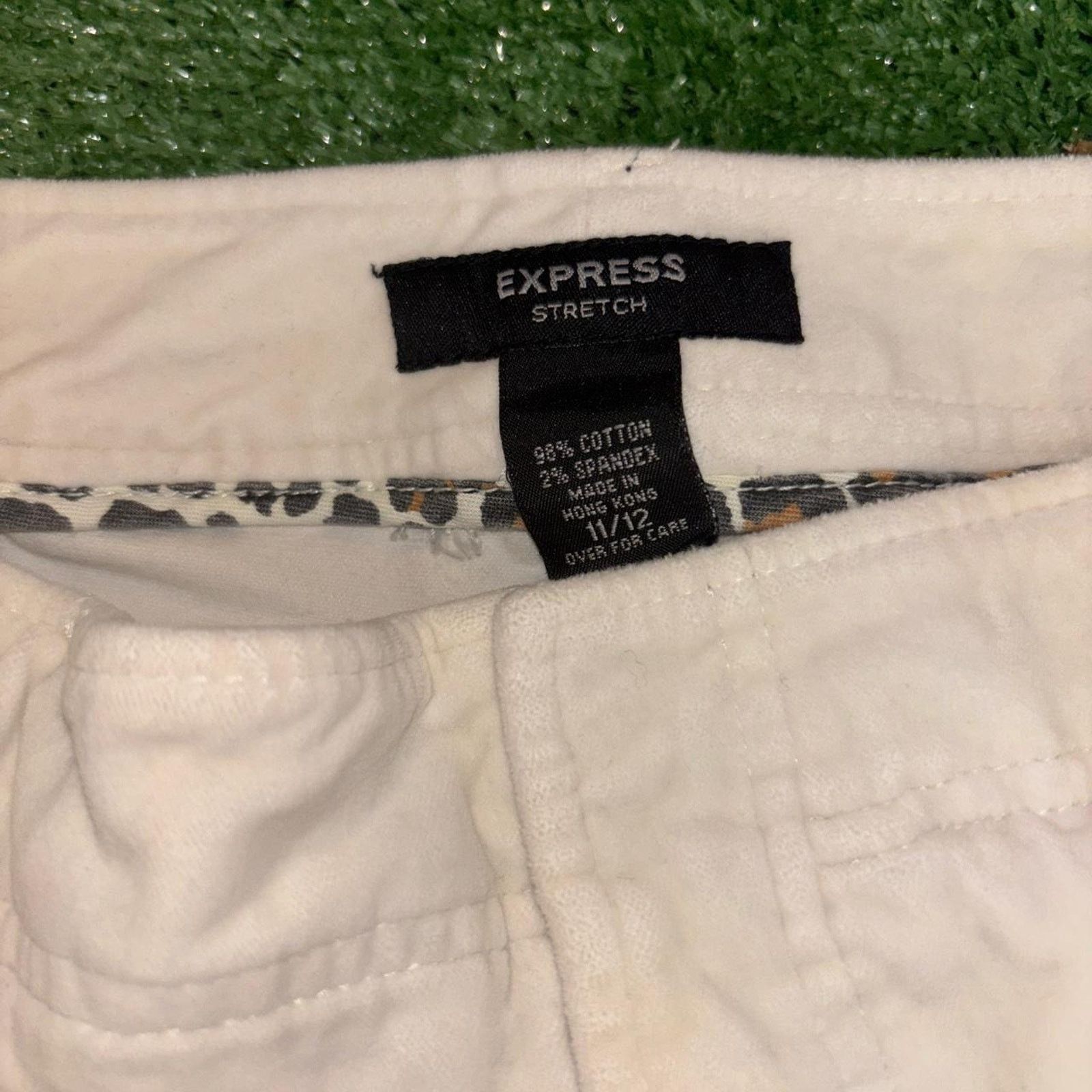 Express Women’s Express Stretch Cream Soft Fabric Wide Leg Pants Size 34" / US 12 / IT 48 - 5 Thumbnail