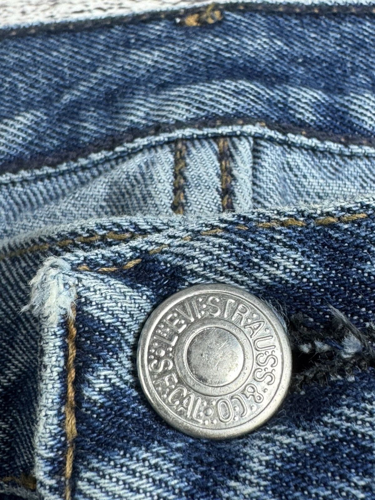 Levi's Levis 501 Original Fit Blue Work Wear Men’s W36 L30 Cotton Jeans Pants Trousers Size US 36 / EU 52 - 15 Thumbnail