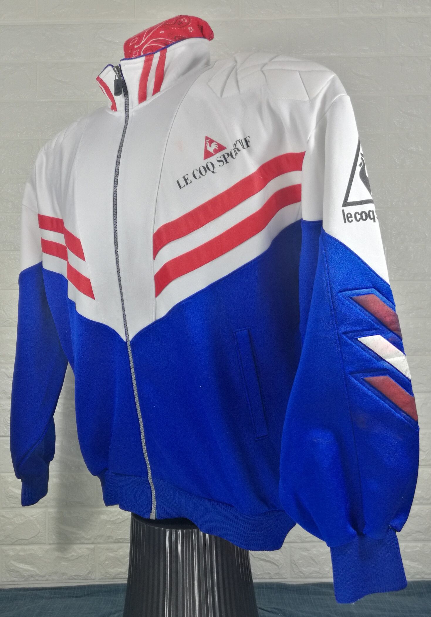 Le Coq Sportif Vintage Le Coq Sportif Fifa World Cup France Sweater Size US L / EU 52-54 / 3 - 3 Thumbnail