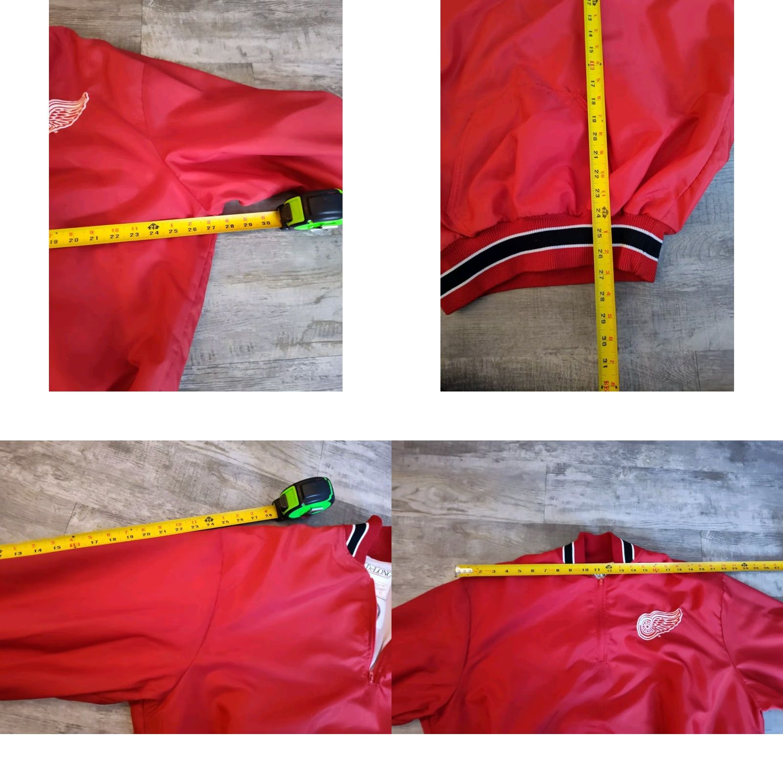 Red Wing Vintage Detroit Red Wings Delong Pullover Quarter Zip Windbreaker Jacket XL USA Jacket - DeLong Size US XL / EU 56 / 4 - 8 Thumbnail