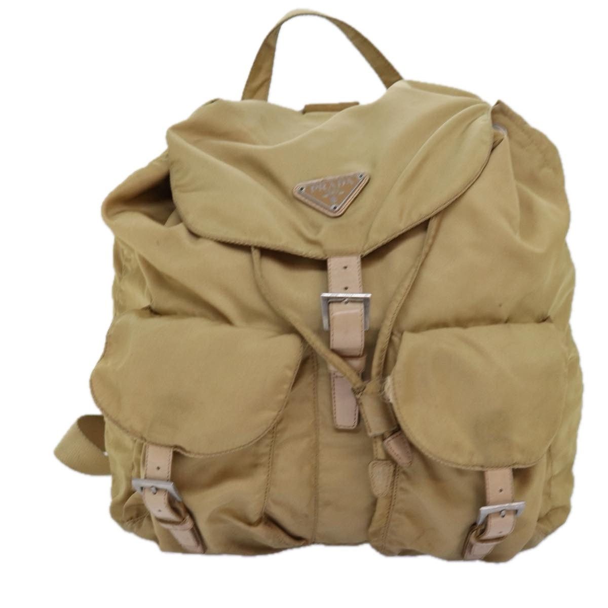 Prada PRADA Backpack Nylon Beige Size ONE SIZE - 13 Thumbnail