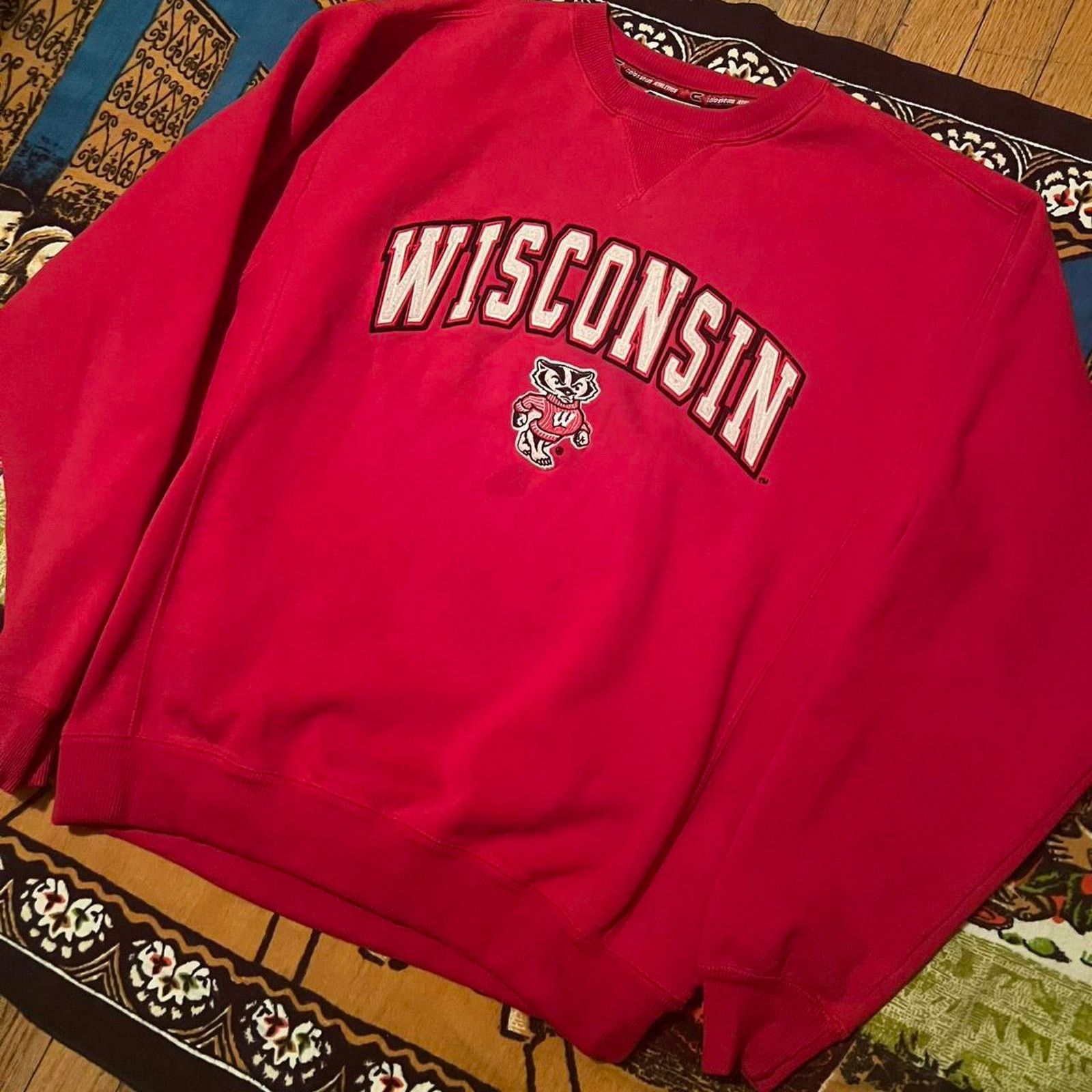 Colosseum Athletics × Nike × Vintage Wisconsin badgers crewneck sweatshirt men large vintage y2k Size US L / EU 52-54 / 3 - 2 Thumbnail