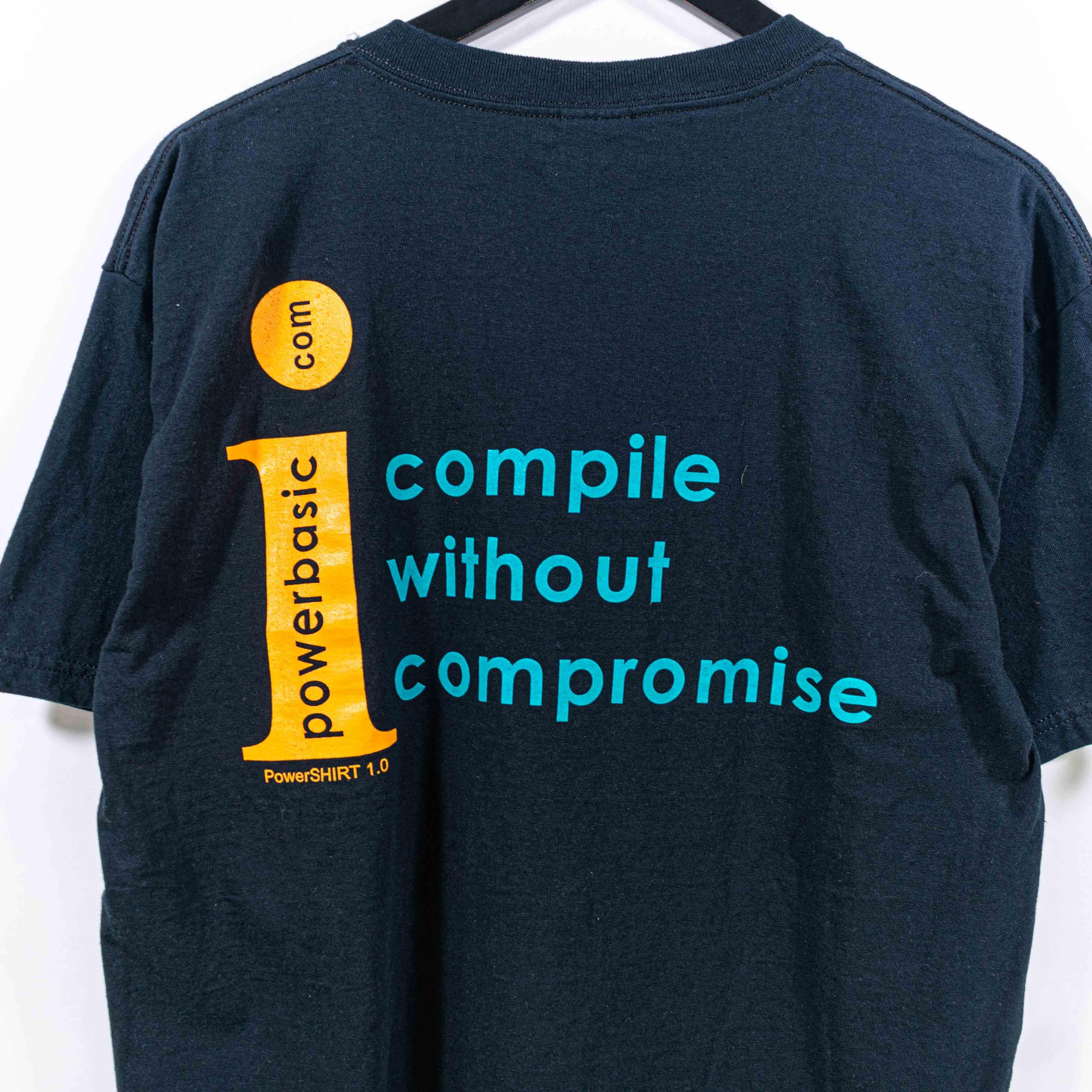 Gildan Power Basic 1.0 Software T-Shirt Y2K VTG Computer Tech Size US L / EU 52-54 / 3 - 6 Thumbnail