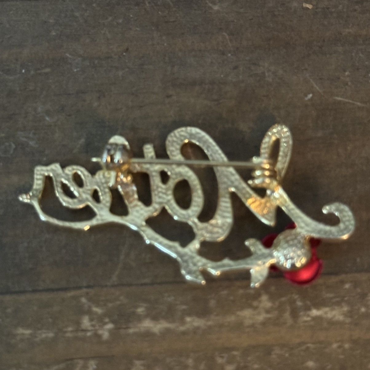 Vintage Vintage gold tone Mother brooch Size ONE SIZE - 3 Thumbnail