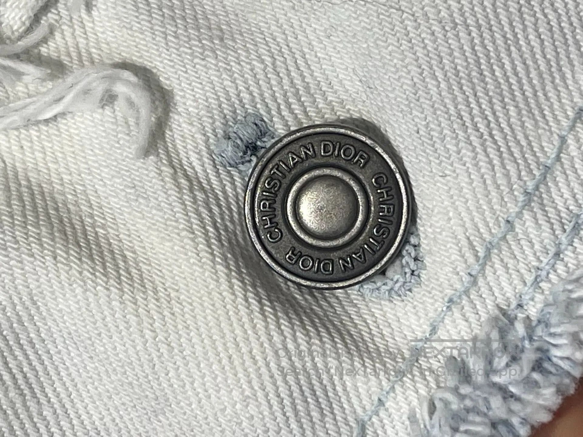Dior DIOR Embroidered Bee Ice Dye Denim Jacket. Size S / US 4 / IT 40 - 4 Thumbnail