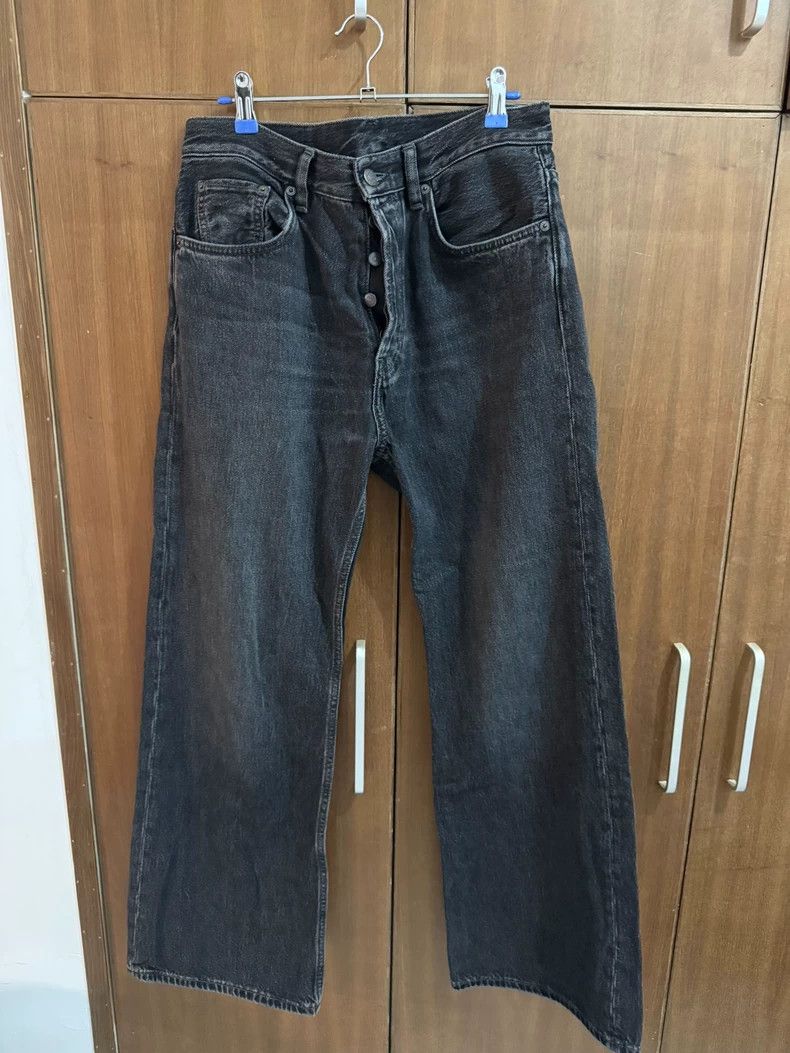 Acne Studios Acne Studios Washed black wide-leg jeans Size US 30 / EU 46 - 1 Thumbnail