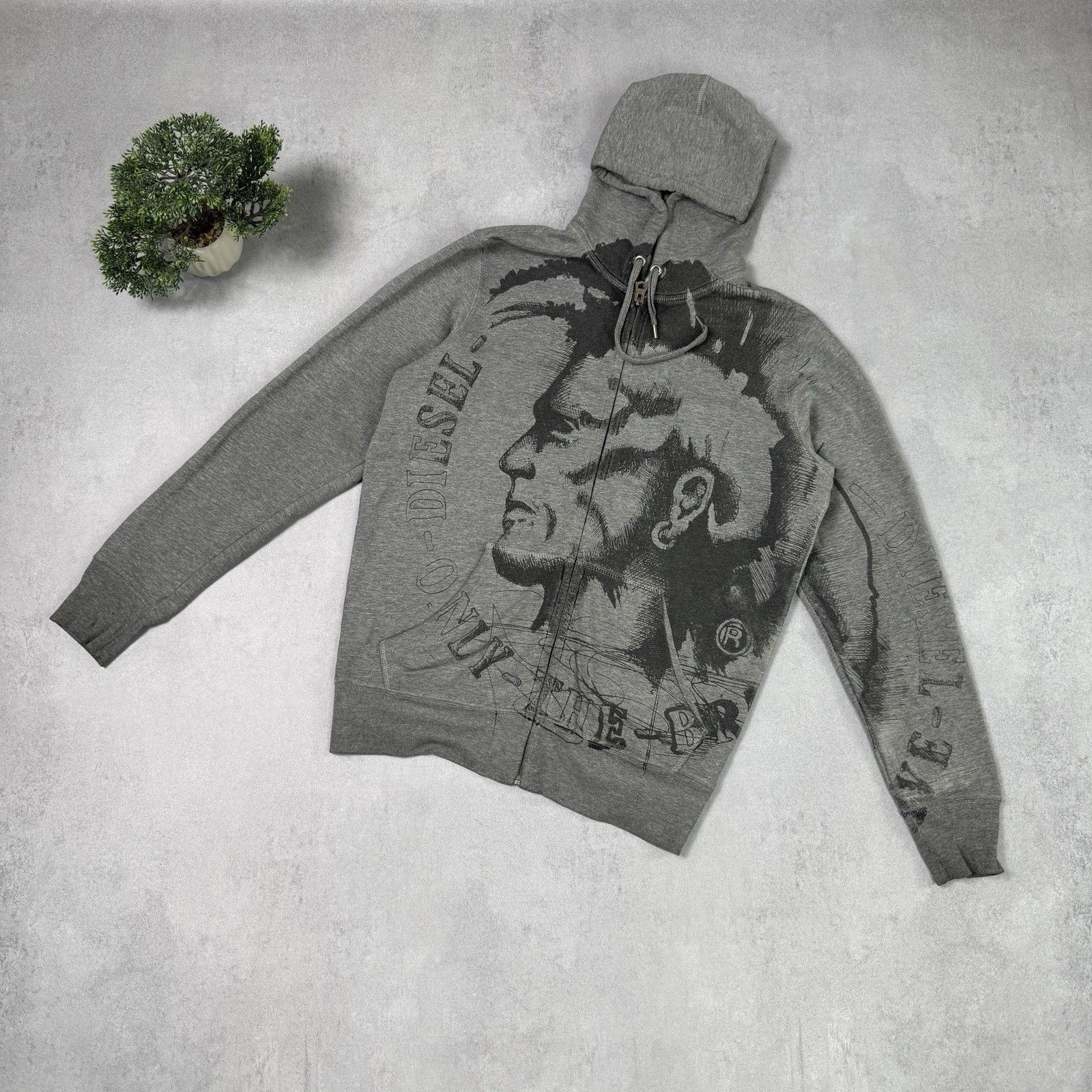Diesel × Vintage Vintage Y2k Diesel Archive Zip Sweatshirt 00s