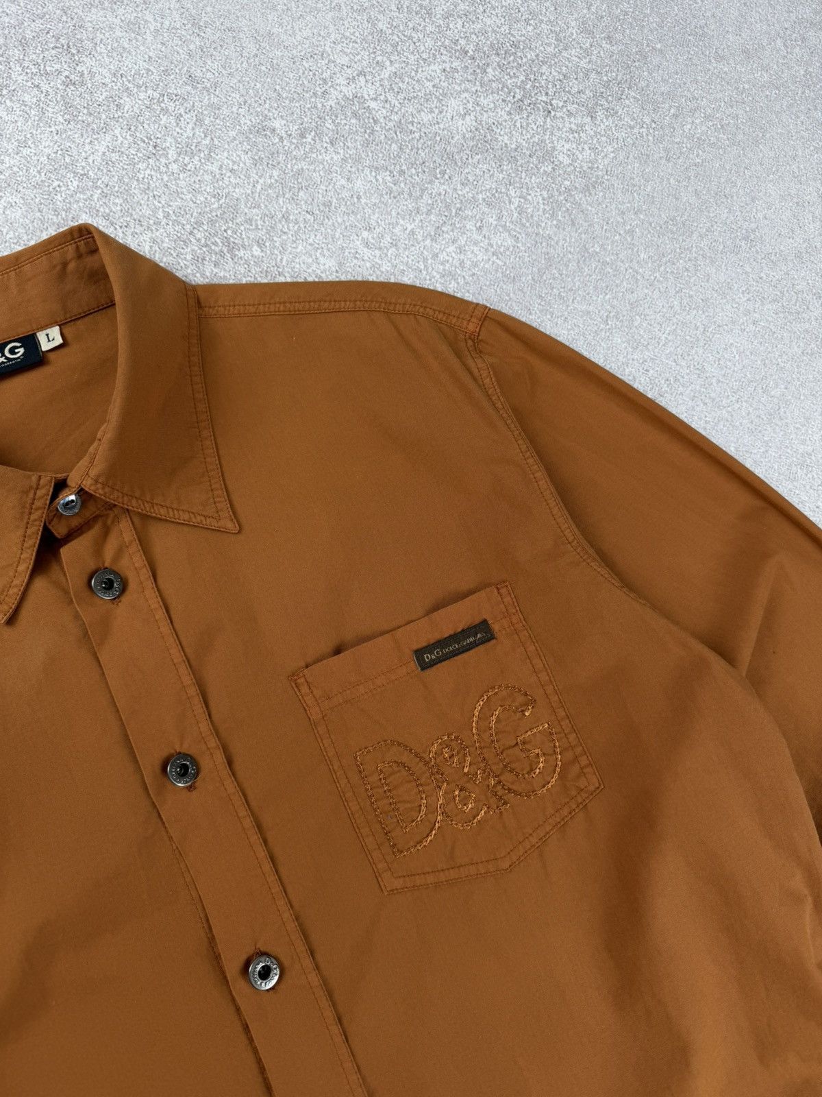 Dolce & Gabbana Dolce & Gabbana Logo Long Sleeve Shirt Size L Size US L / EU 52-54 / 3 - 6 Thumbnail