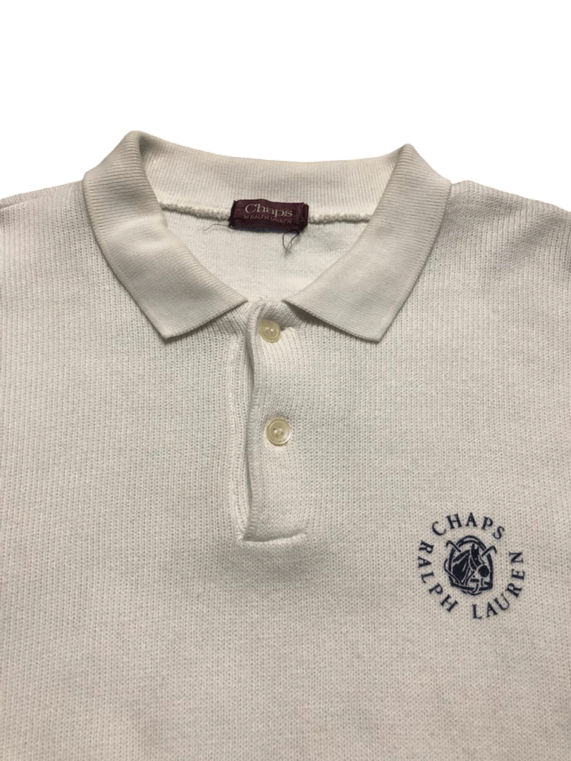 Chaps Ralph Lauren Vintage Chaps Ralph Lauren Collared Half Button Sweater Size US L / EU 52-54 / 3 - 3 Thumbnail
