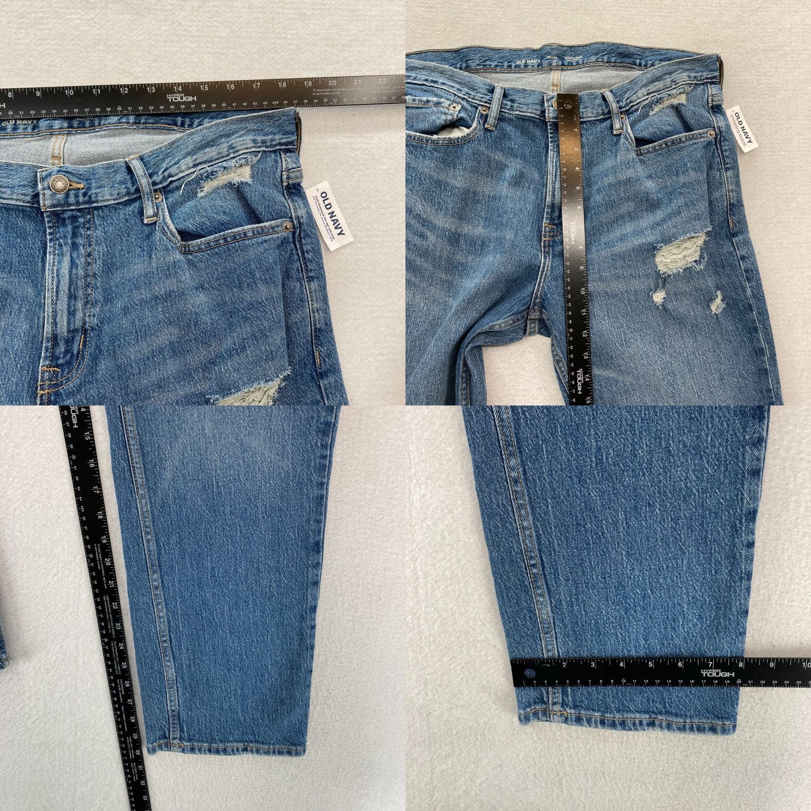 Old Navy Old Navy Jeans Mens 36x30 Straight Leg Medium Wash Blue Stretch Denim Pants NWT Size US 36 / EU 52 - 8 Thumbnail