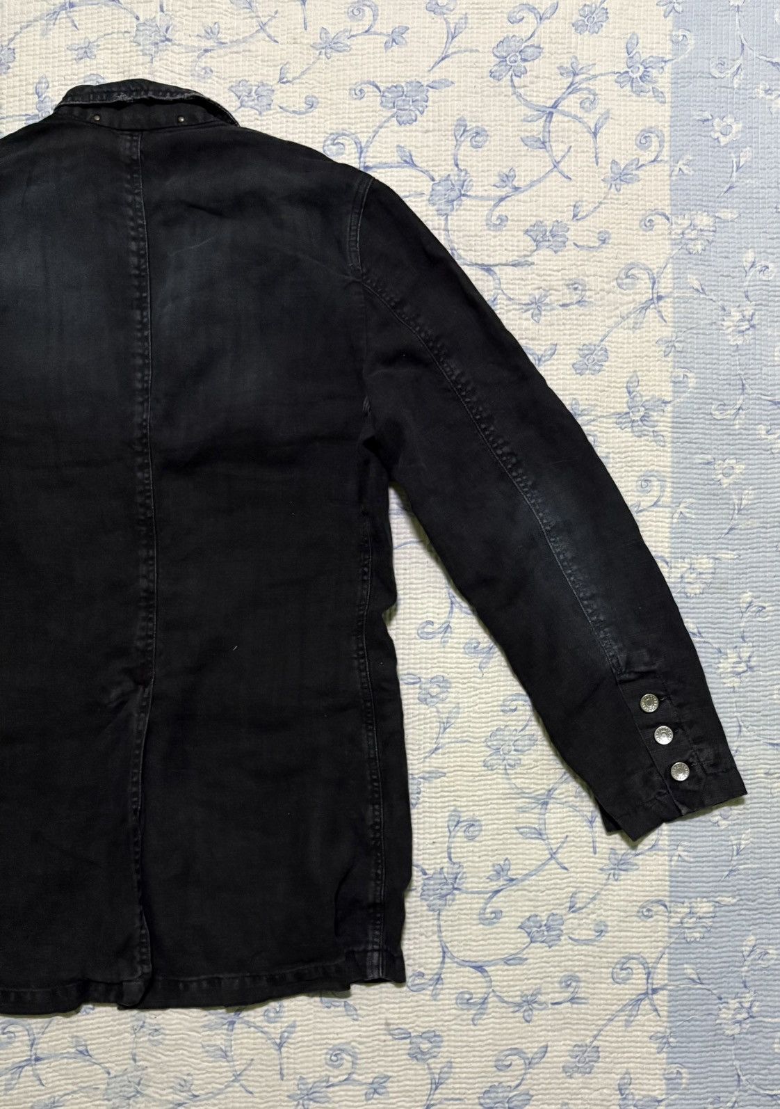Dolce & Gabbana Dolce & Gabbbana Distressed Linen Jacket Size US S / EU 44-46 / 1 - 7 Thumbnail