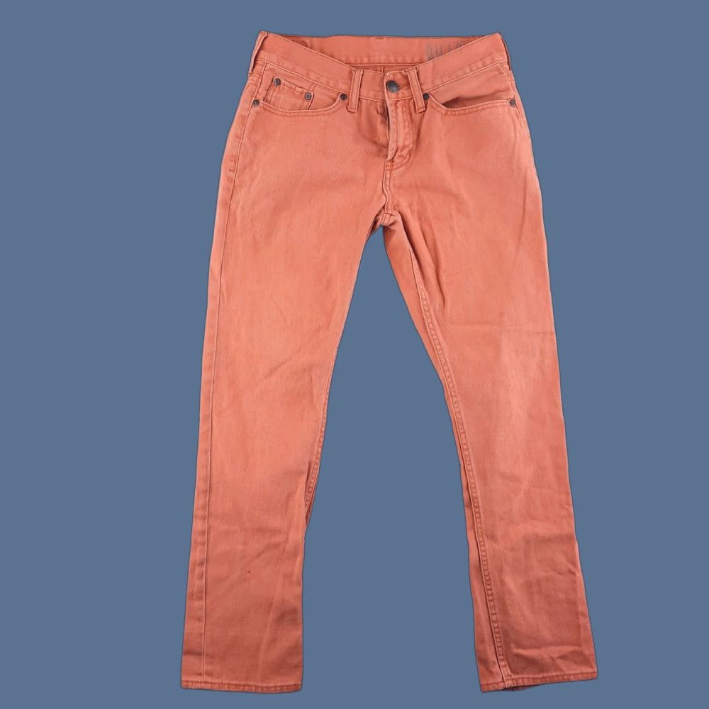 Denime Bullhead Jeans Mens 28x28 Orange Slim Skinny Denim Jeans Mens Slim 28 Orange Bullhead Denim Size US 28 / EU 44 - 1 Thumbnail