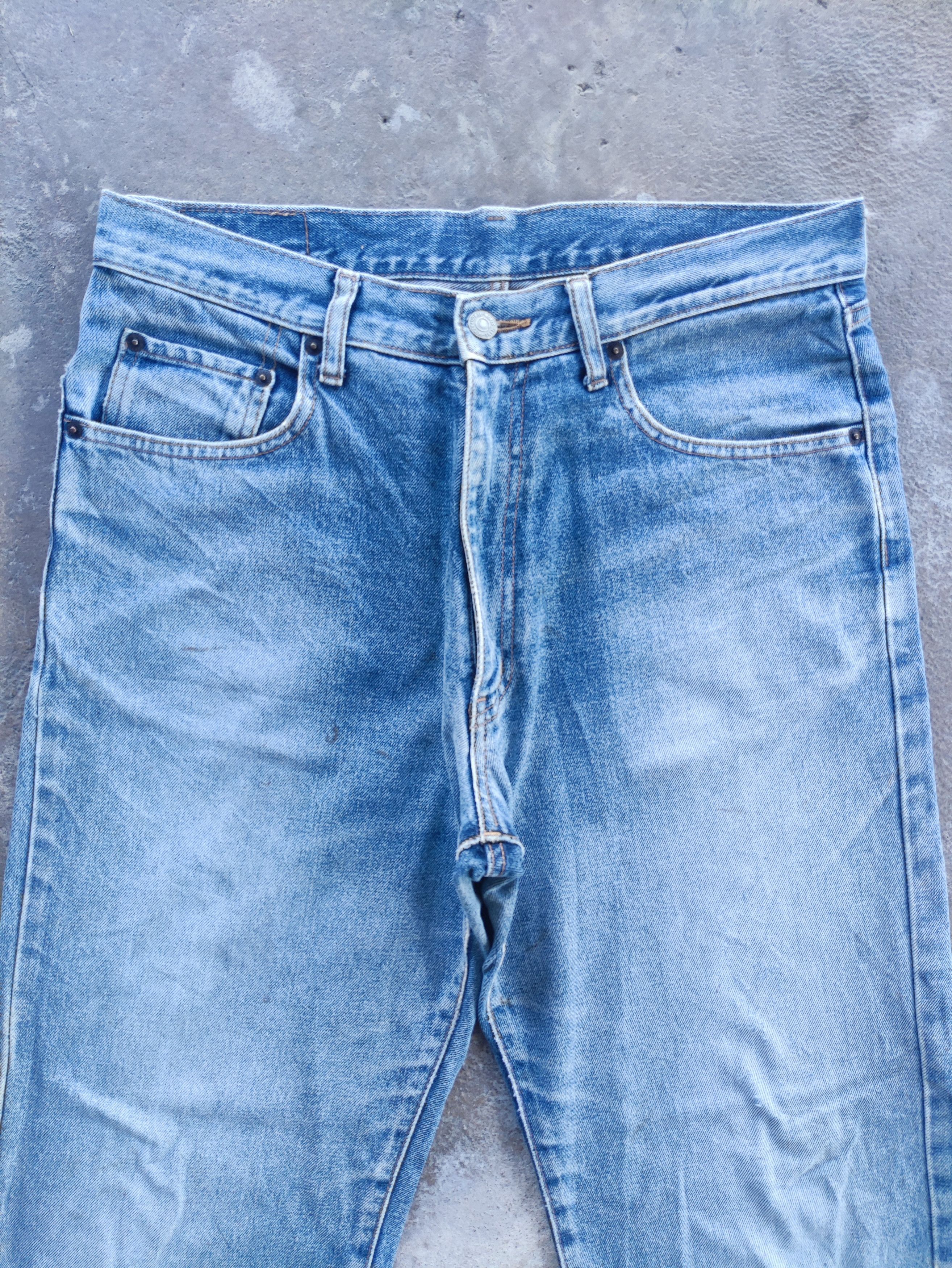 Japanese Brand × Jean × Vintage Vintage Japanese Jeans Baggy Denim Distressed Faded Pants Size US 34 / EU 50 - 3 Thumbnail