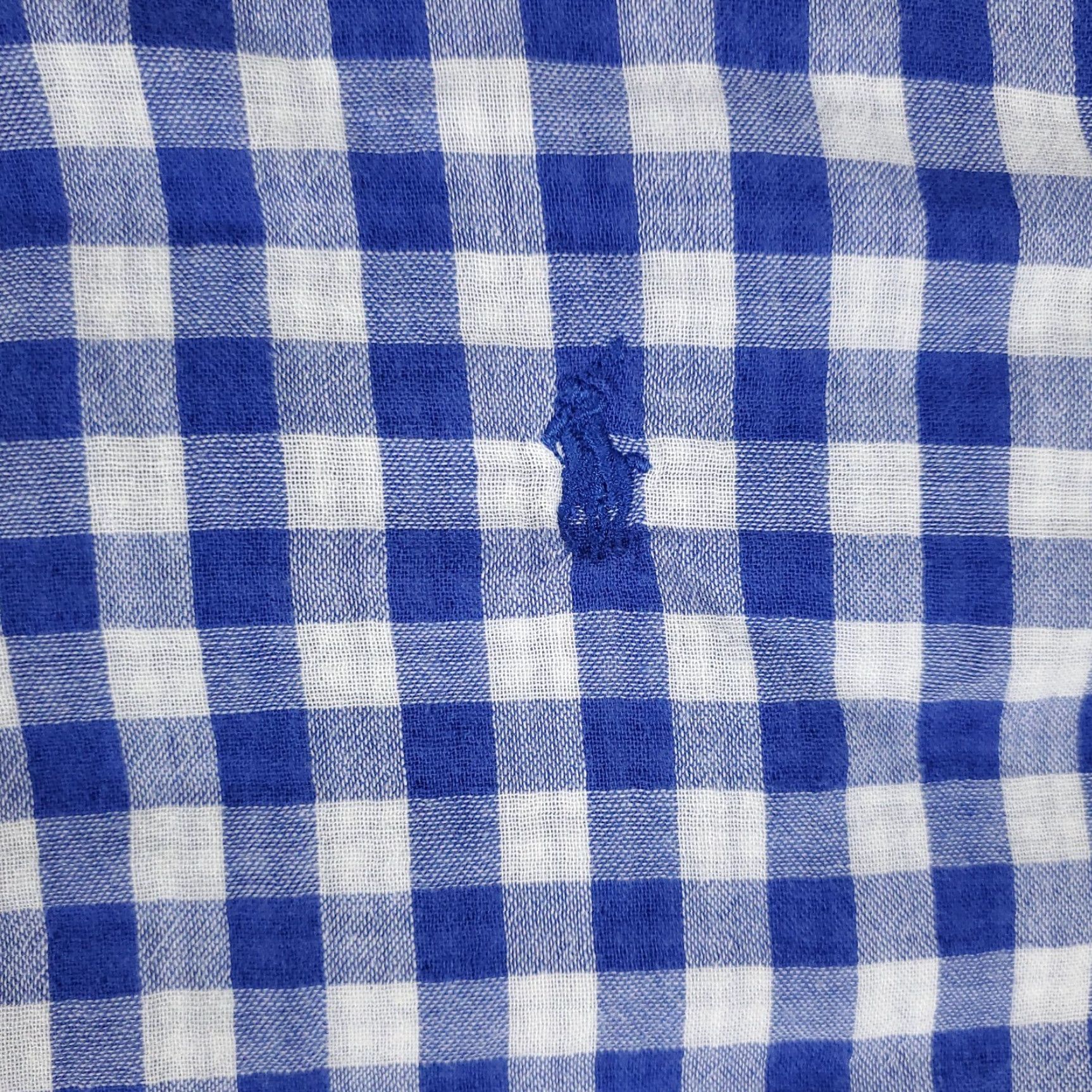 Ralph Lauren Ralph Lauren Shirt Mens XL Blue Check Button-Up Long Sleeve Regular Fit - Cotton Woven, Classic, Preppy, American Size US XL / EU 56 / 4 - 2 Thumbnail