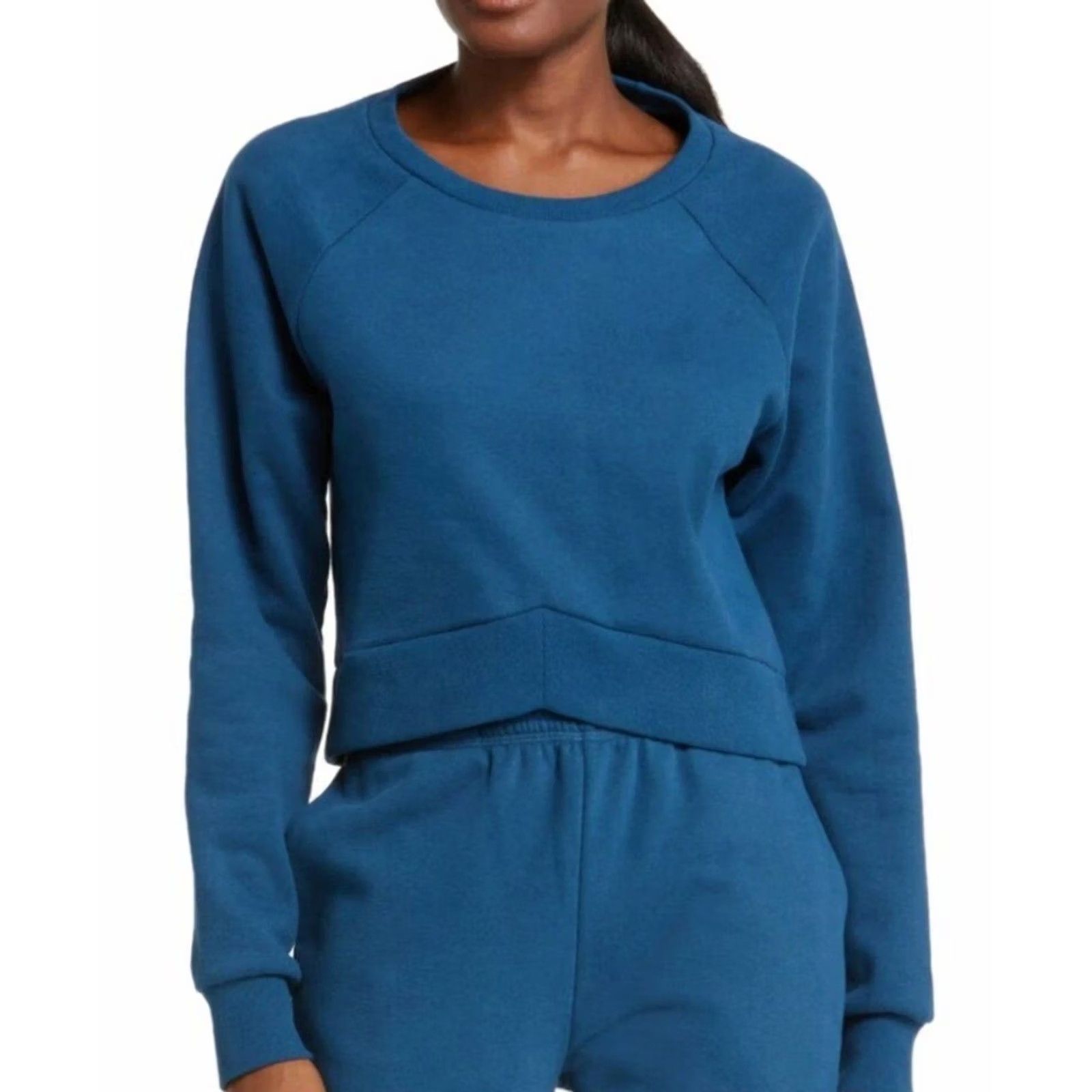 Beyond Yoga Beyond Yoga Sweatshirt Pullover Crew Neck Long Sleeve Blue Gem S Women’s Regular Size S / US 4 / IT 40 - 7 Thumbnail
