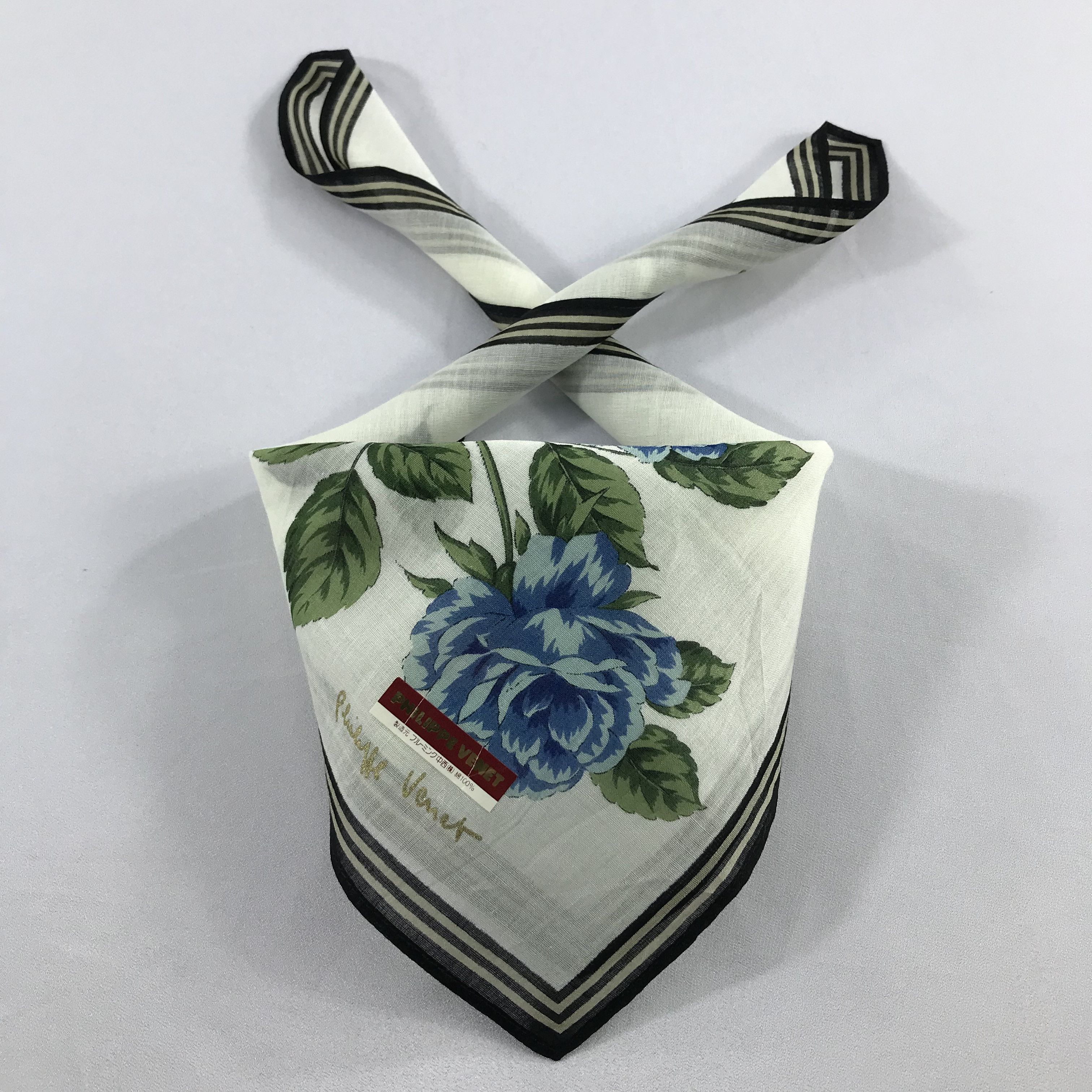Vintage Philippe Venet Bandana / Handkerchief / Neckerchief -S2229 Size ONE SIZE - 3 Thumbnail