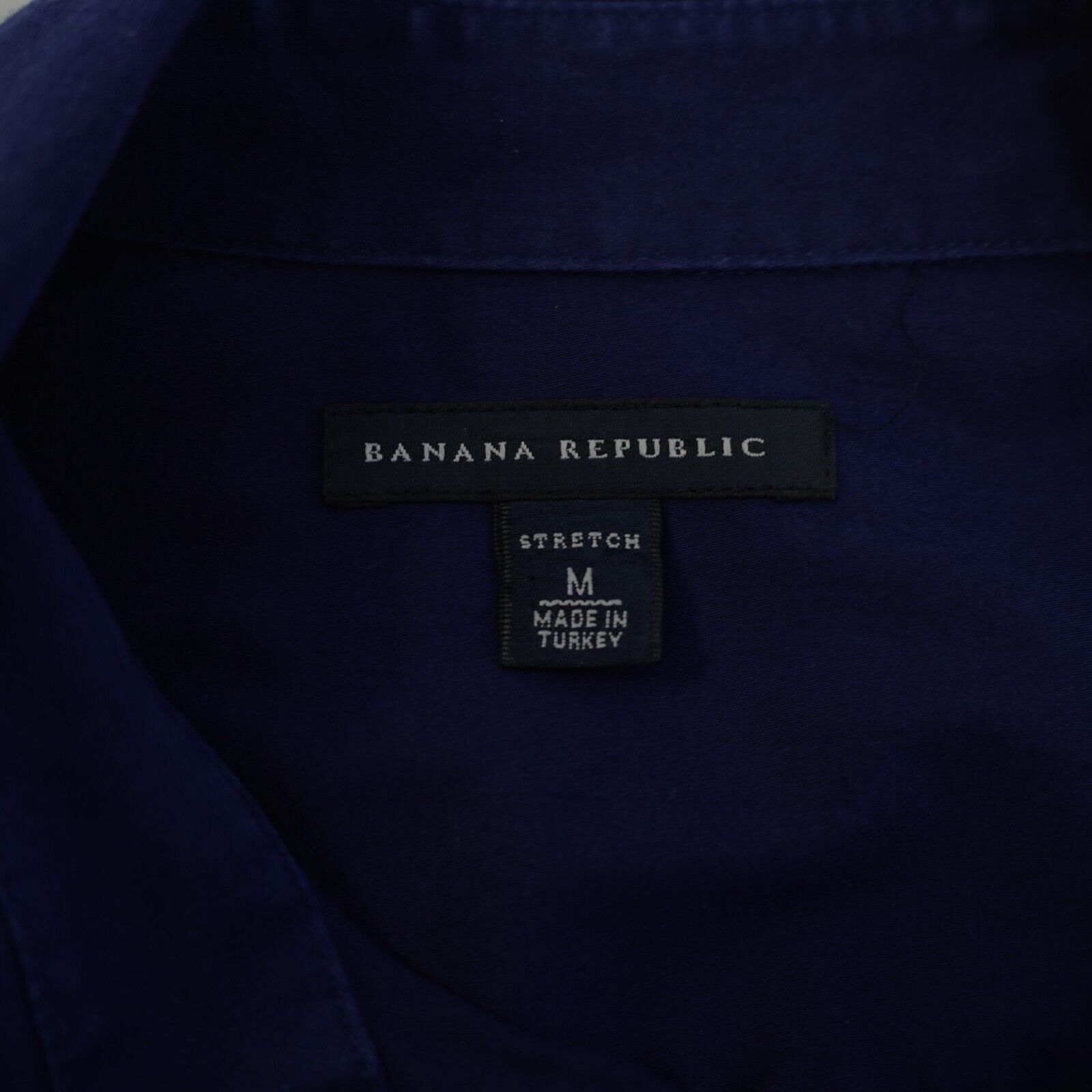 Banana Republic Banana Republic Stretch Blue Medium Collared Button Front Sh Size M / US 6-8 / IT 42-44 - 6 Thumbnail
