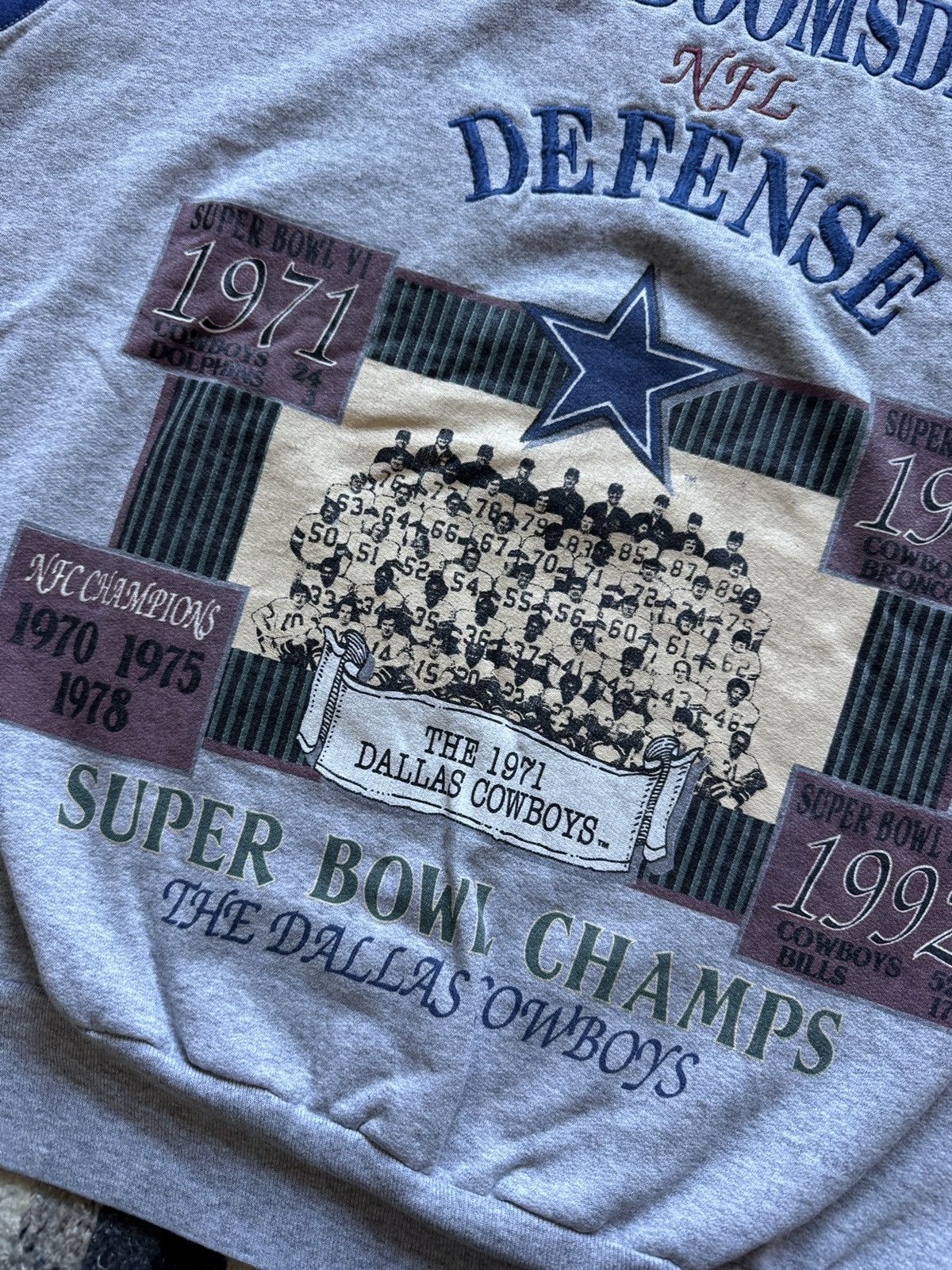 Nutmeg Vintage 1992 Dallas Cowboys NFL Super Bowl Sweatshirt XL Size US XL / EU 56 / 4 - 7 Thumbnail