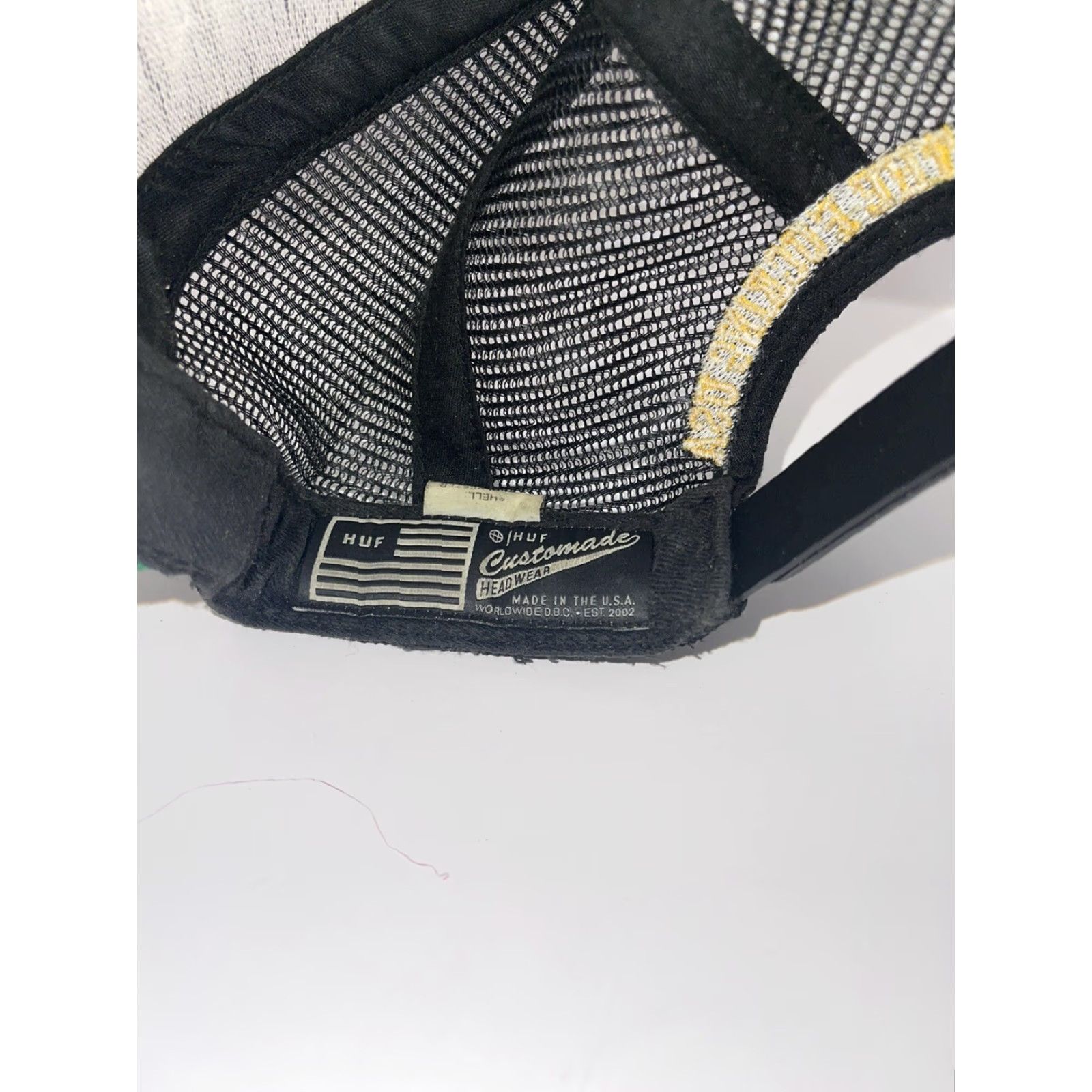 Huf Vintage HUF USA Made Adjustable Trucker Hat Black User: Vintage HUF USA Made Adjustable Trucker Hat Black Size ONE SIZE - 7 Thumbnail