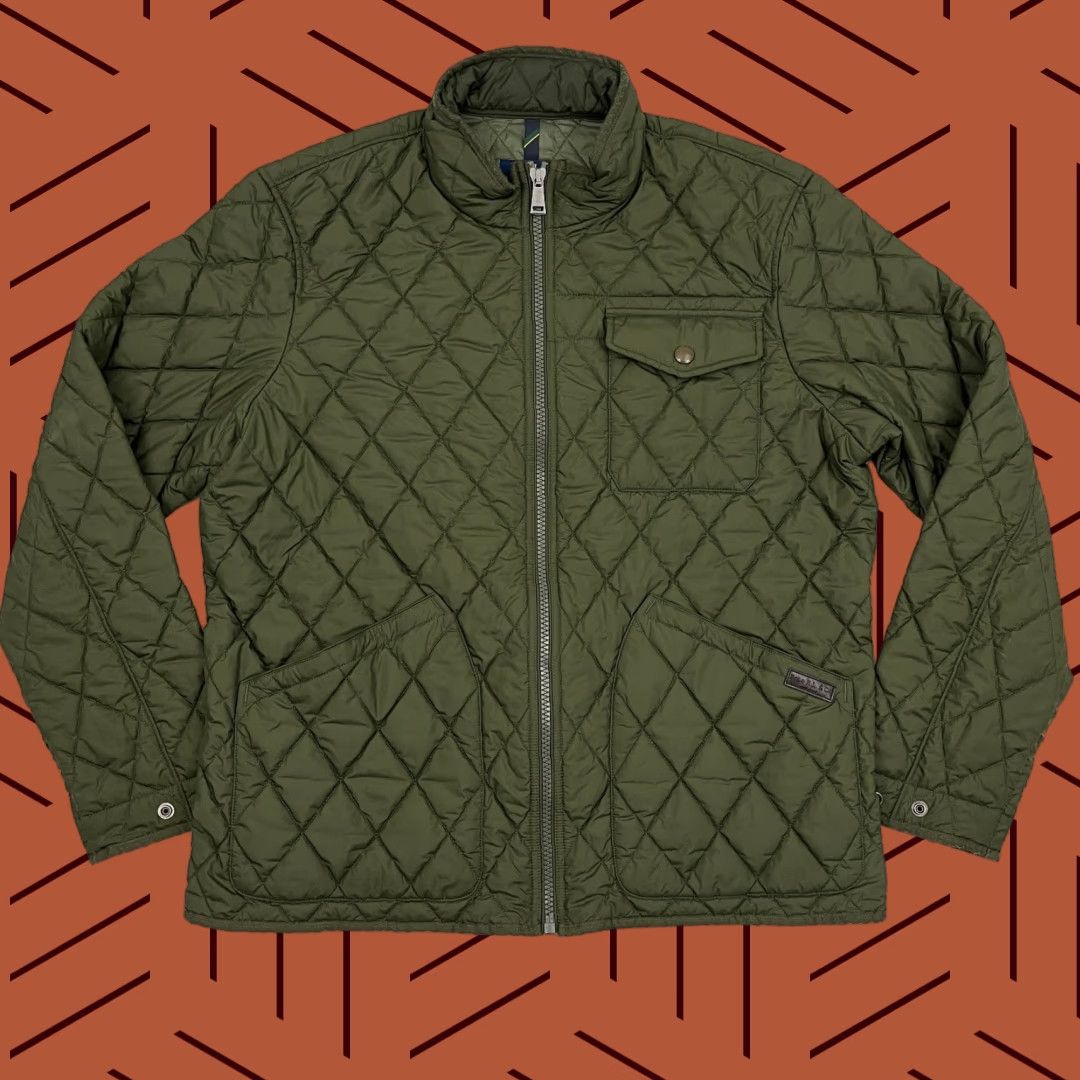 Polo Ralph Lauren Polo Ralph Lauren Newbury Jacket Mens XL Green Diamond Quilted Field Heritage Size US XL / EU 56 / 4 - 1 Thumbnail
