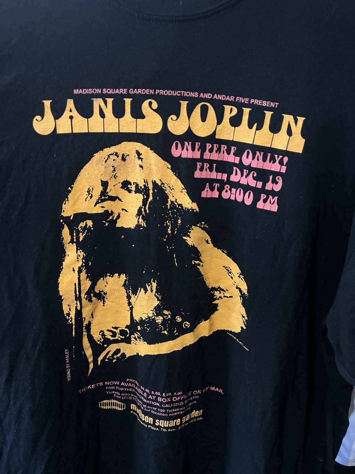 Band Tees VINTAGE JANIS JOPLIN MADISON SQUARE GARDEN AOP GRAPHIC TEE Size US XL / EU 56 / 4 - 3 Thumbnail