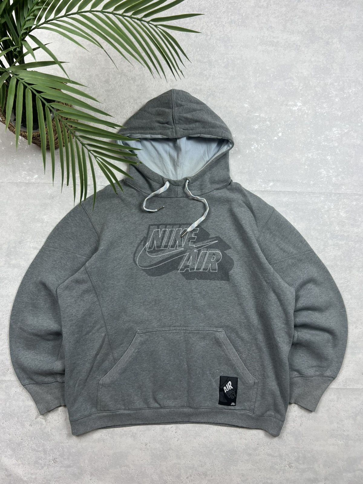Nike 00s Nike Air Big Logo Vintage Y2K Oversized Retro Hoodie Size US XL / EU 56 / 4 - 1 Thumbnail