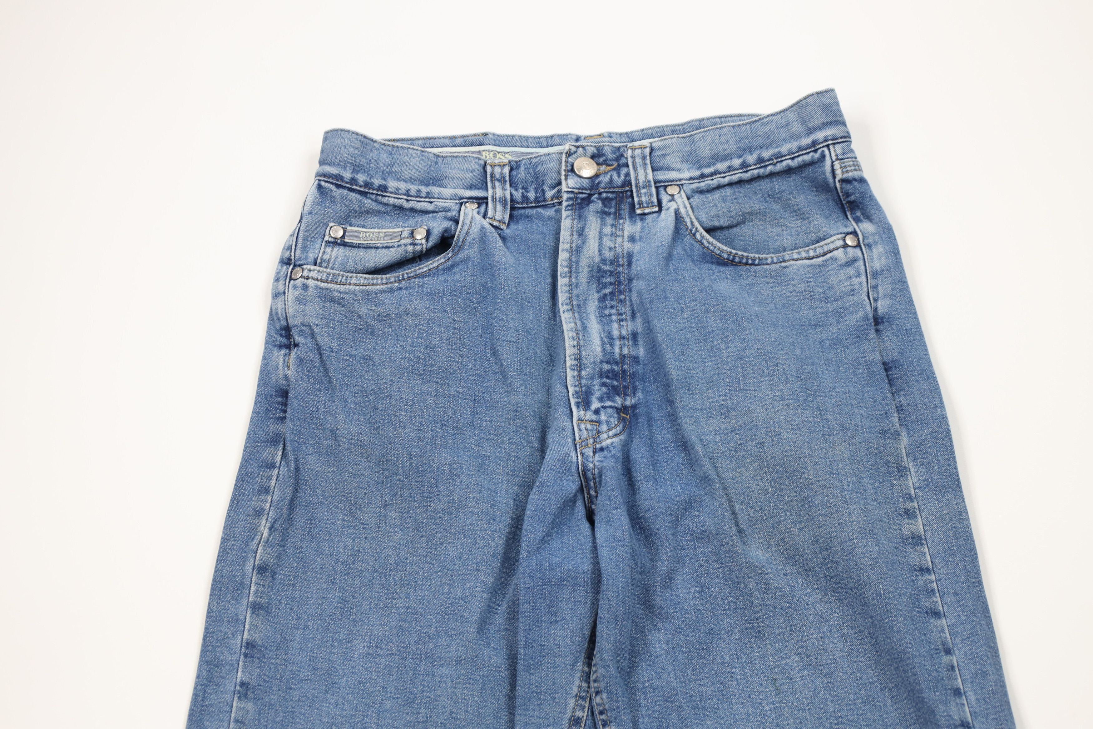 Hugo Boss Vintage Hugo Boss Spell Out Straight Leg Denim Jeans Blue Size US 32 / EU 48 - 2 Thumbnail