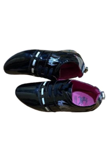 Burberry Vintage Burberry Varnished Low-Top Sneakers Size US 8 / IT 38 - 1 Thumbnail