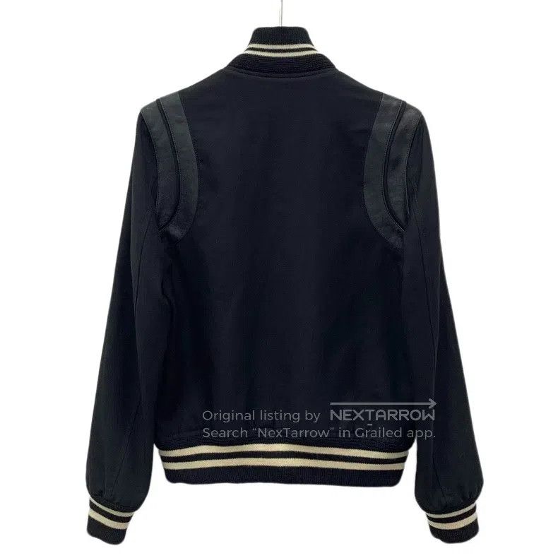 Saint Laurent Paris Saint Laurent Paris Black Striped Wool Single Breasted Lon Size XS / US 0-2 / IT 36-38 - 2 Thumbnail
