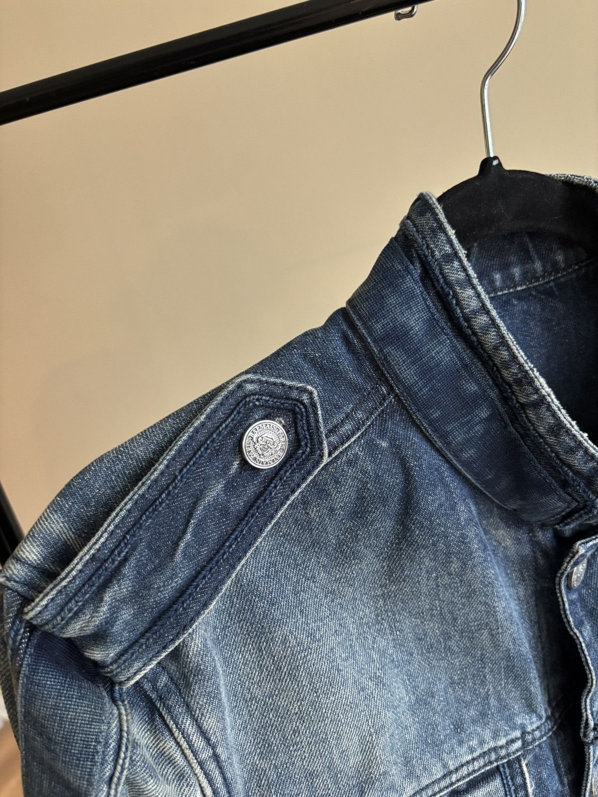 Balmain Balmain Denim Jacket Size Large Size US L / EU 52-54 / 3 - 3 Thumbnail