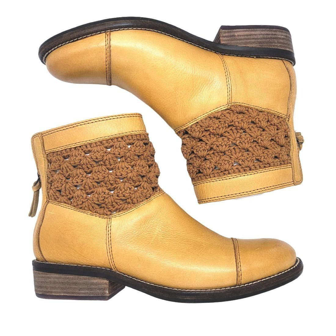 Other ⭐Latigo Womens Ankle Boots Booties Sz 7.5 Camel Brown Leathe Size US 7.5 / IT 37.5 - 6 Thumbnail