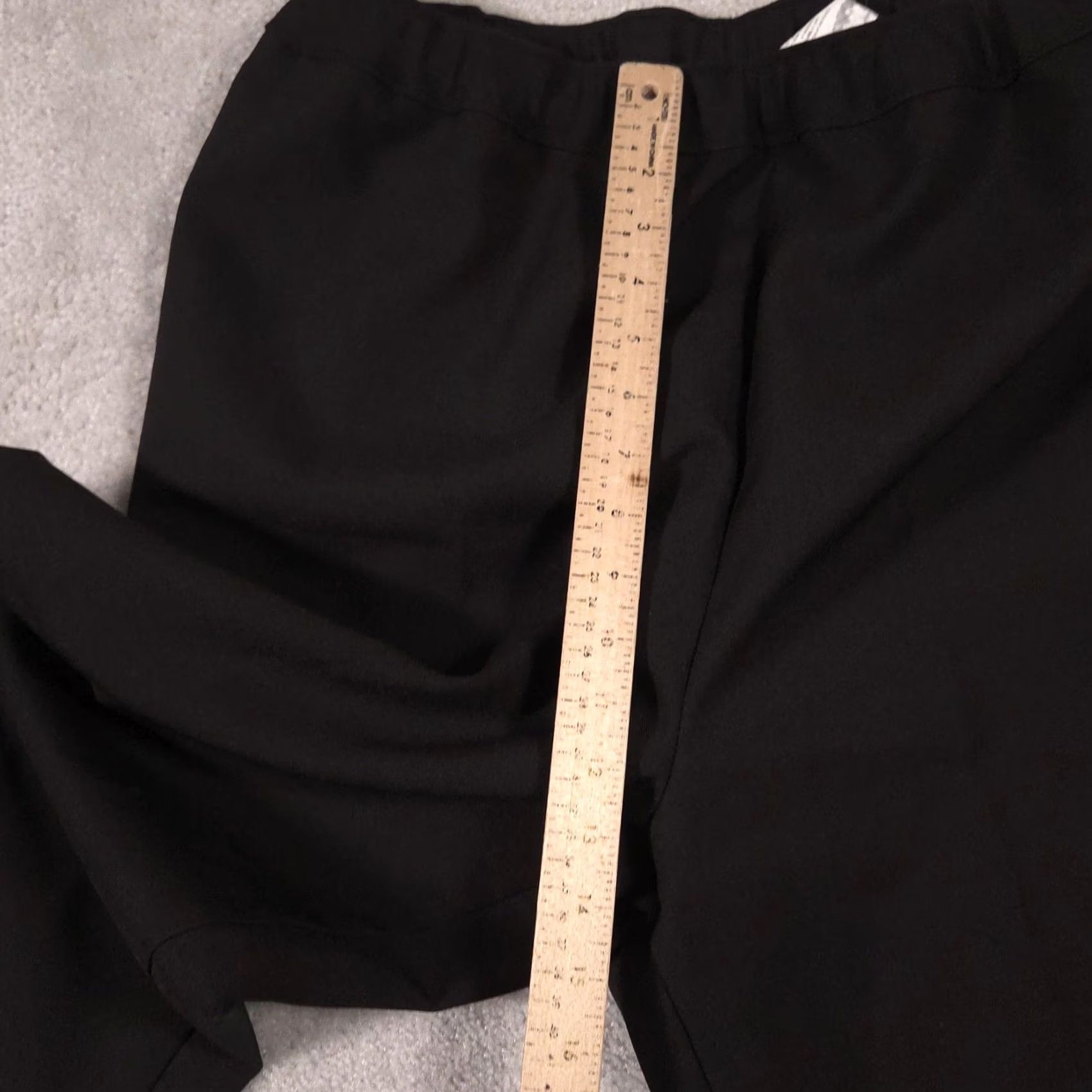 Levi's Levis Bend Over Dress Pants 20 Black Crepe Pull On Relaxed Work Career Womens Size 42" / US 20 - 7 Thumbnail
