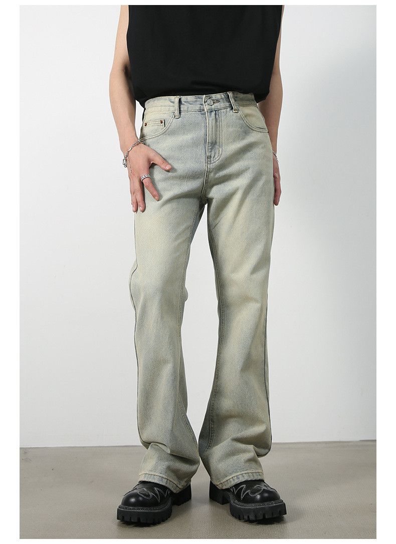 Designer × Japanese Brand Japanese trendy straight flared casual distressed jeans Size US 32 / EU 48 - 2 Thumbnail