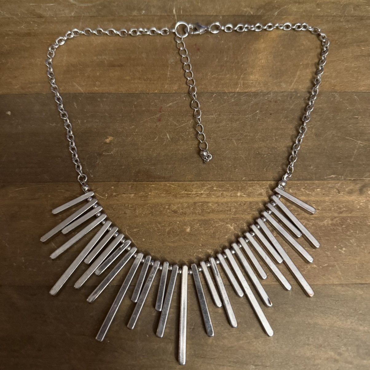 Other Silver tone spike fringe necklace Size ONE SIZE - 3 Thumbnail