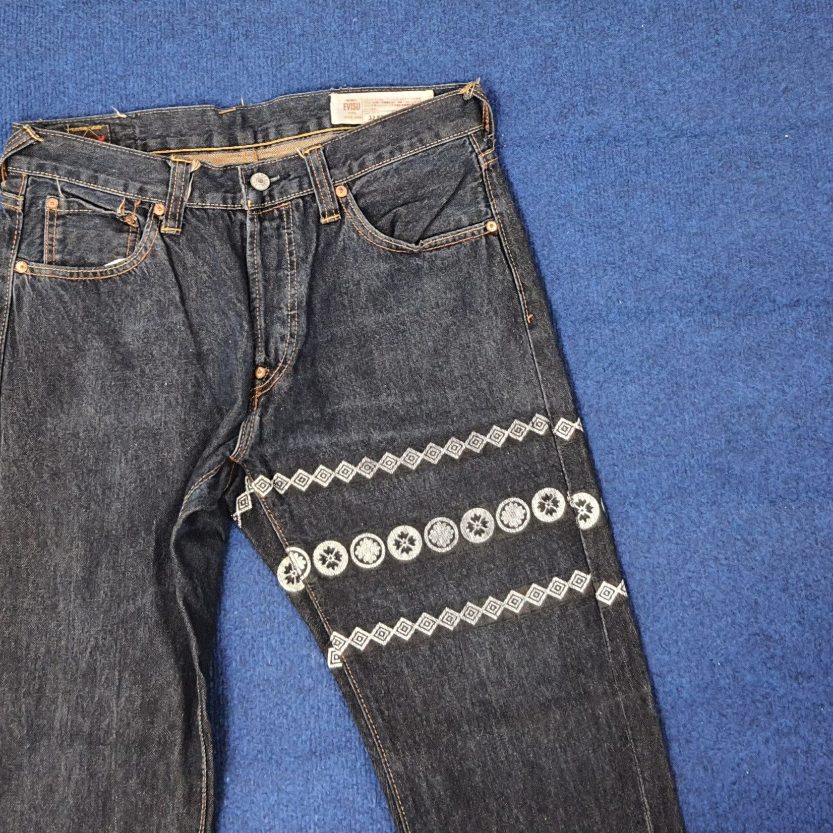 Japanese Brand Vintage Evisu Selvedge Japan Custom Daicock Jeans C244N11 Size US 32 / EU 48 - 5 Thumbnail