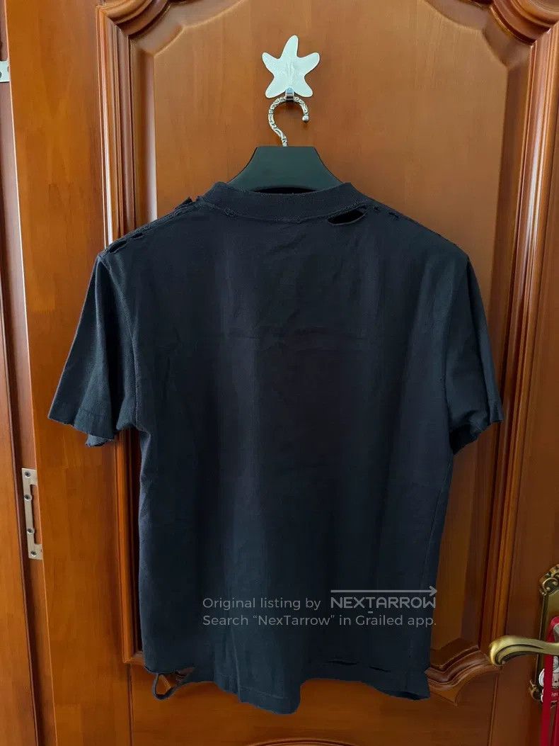 Balenciaga Balenciaga Earth print ripped short sleeve Size US S / EU 44-46 / 1 - 2 Thumbnail
