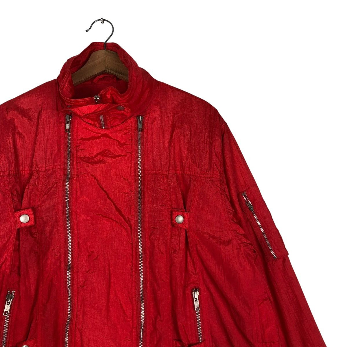 Japanese Brand 🔥BOMBER JACKET DOUBLE ZIPPER PARACHUTE BONDAGE ISSEY MIYAKE Size US M / EU 48-50 / 2 - 8 Thumbnail