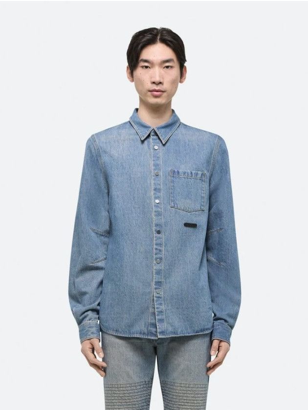 Helmut Lang Curved Classic Shirt Size US M / EU 48-50 / 2 - 1 Thumbnail