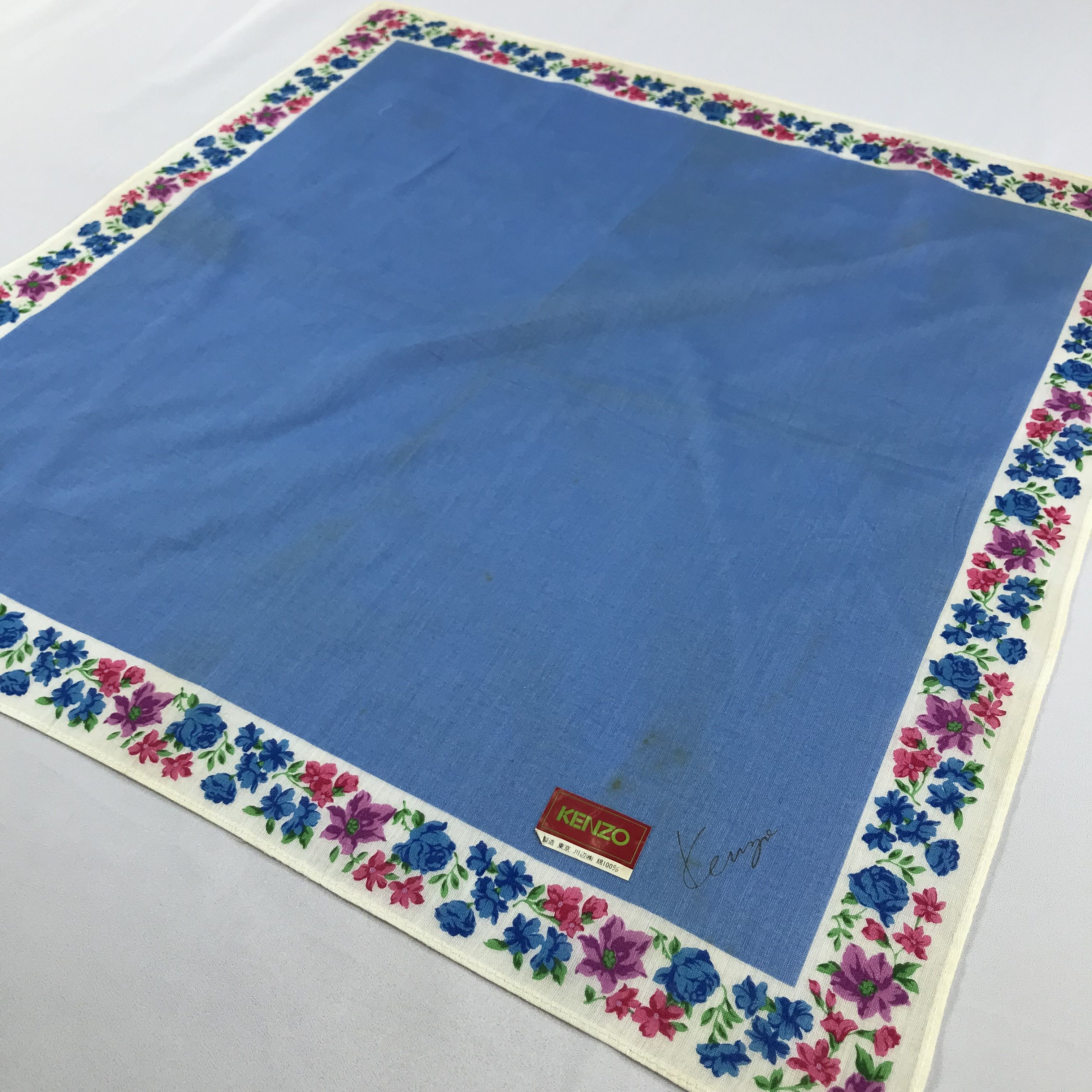 Kenzo × Vintage Kenzo Bandana / Handkerchief / Neckerchief - S2255 Size ONE SIZE - 2 Thumbnail