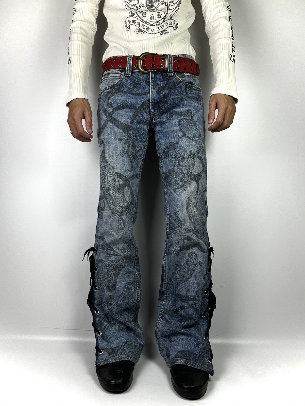 semanticdesign Lace up flare nicole club f men ifsixwasnine lgb style Size US 28 / EU 44 - 2 Thumbnail