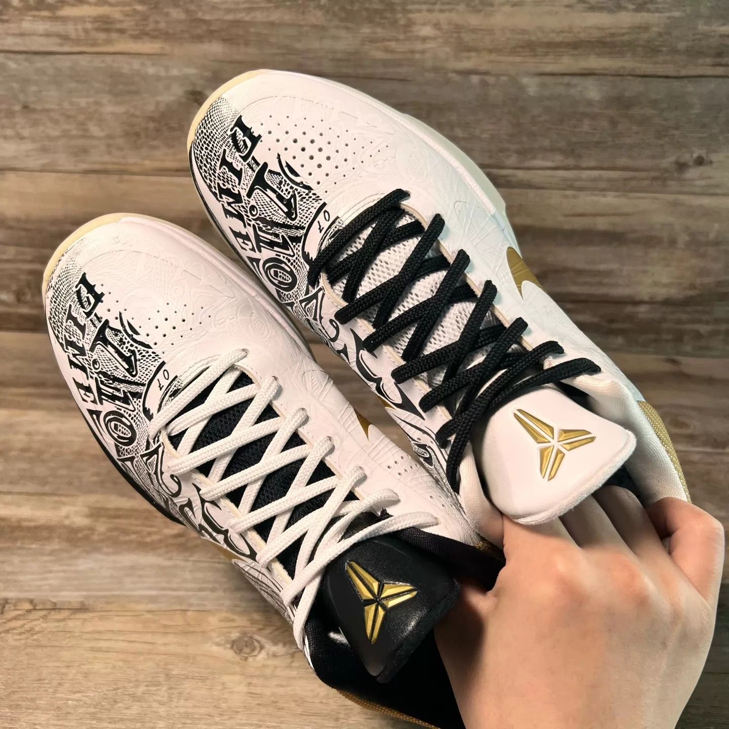 Nike Nike Zoom Kobe 5 Big Stage Black/Gold 43 Size US 10 / EU 43 - 5 Thumbnail