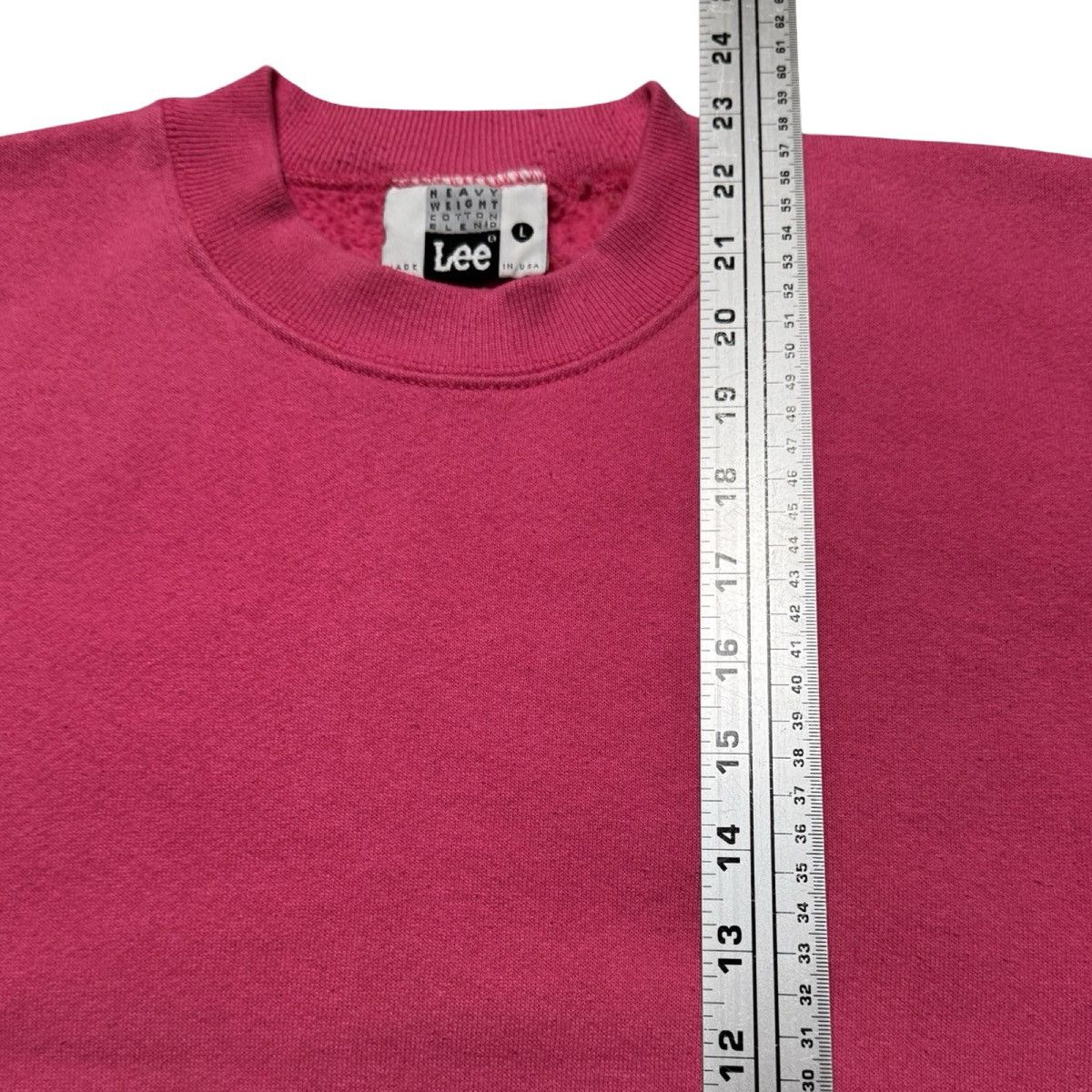 Lee Vintage 90s Lee Salmon Pink Pullover Sweatshirt Women's L Size L / US 10 / IT 46 - 5 Thumbnail
