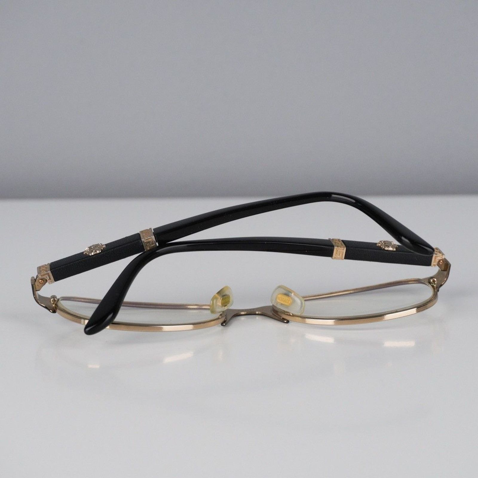 Versace Versace medusa logo gold black glasses Size ONE SIZE - 5 Thumbnail