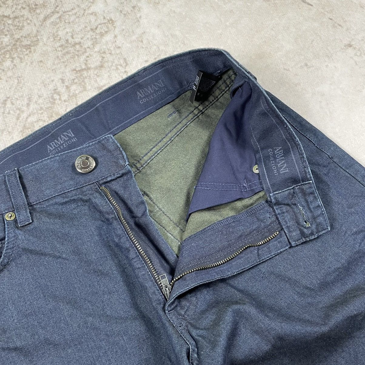 Armani × Giorgio Armani Armani Collezioni Italy Real Baggy Mettalic Logo Pants Size US 32 / EU 48 - 7 Thumbnail