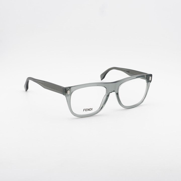 Fendi Fendi FE50070I 020 Eyeglasses Grey 54mm Square Frame Size ONE SIZE - 6 Thumbnail