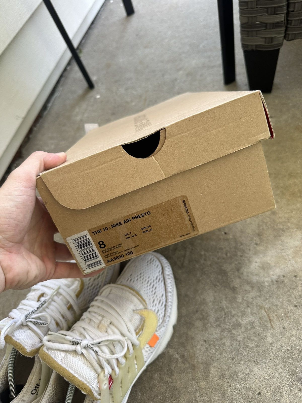 Nike × Off-White Off-White x Nike Air Presto White size 8 Size US 8 / EU 41 - 6 Thumbnail