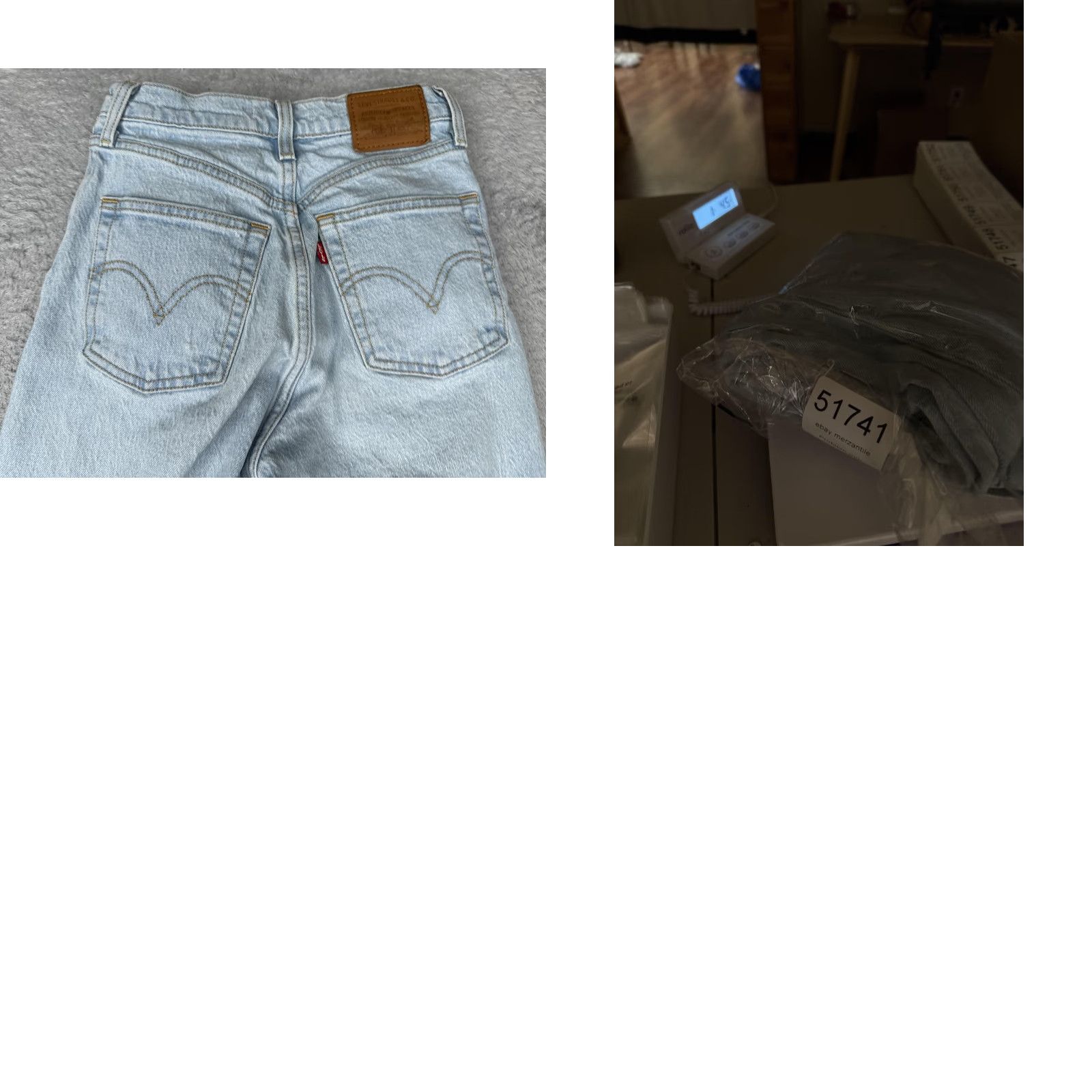 Levi's Levis Jeans Women 24x27 Blue Ribcage Straight Ankle Premium Big E High Rise Size 42" / US 20 - 11 Thumbnail