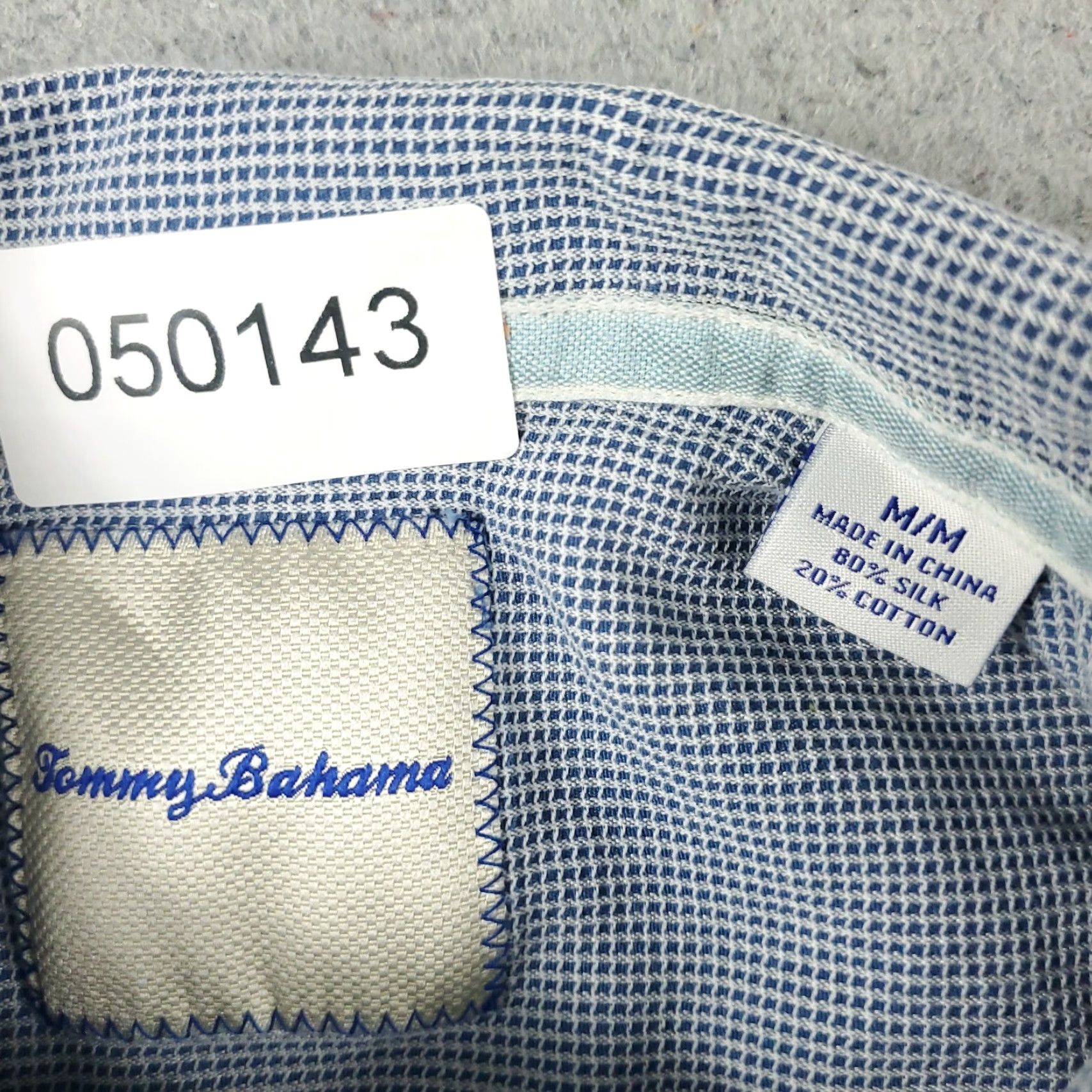 Tommy Bahama Tommy Bahama Shirt Mens Medium Blue Solid Button-Up Short Sleeve Silk Hawaiian Aloha Casual Mens Size US M / EU 48-50 / 2 - 7 Thumbnail
