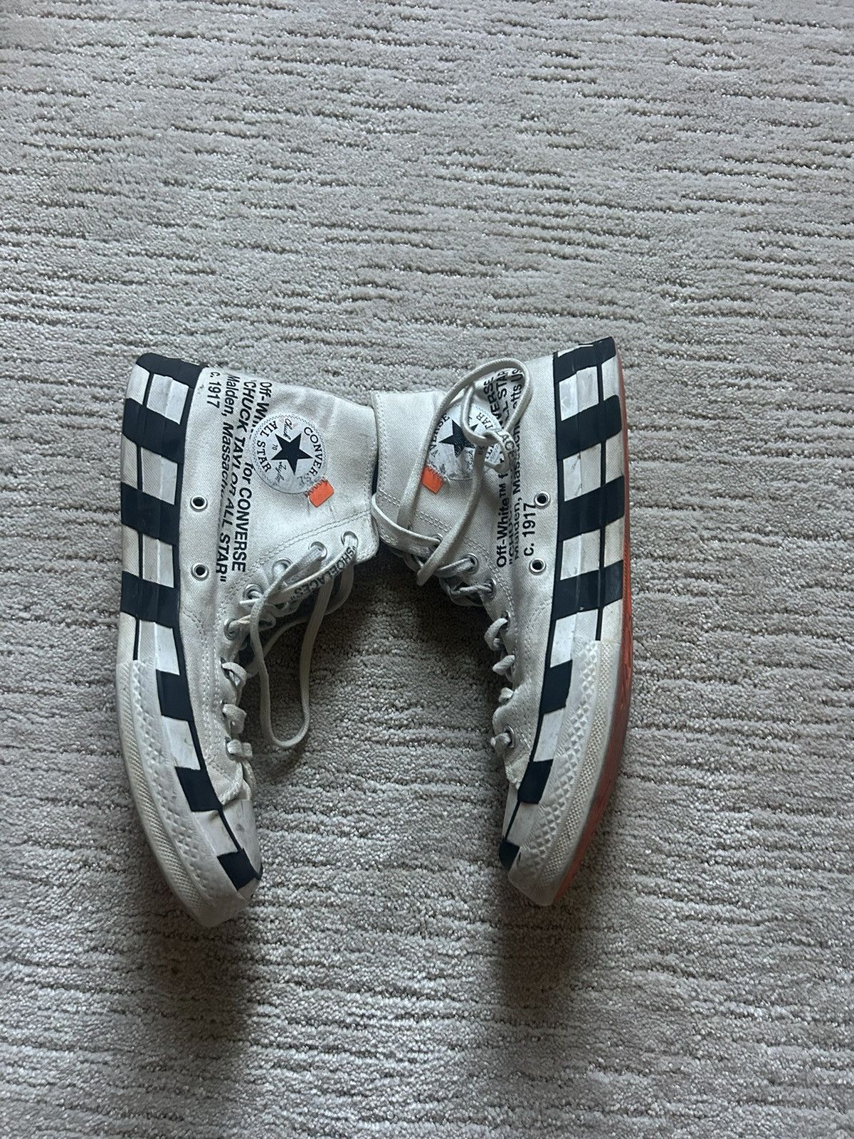 Converse × Off-White Converse Chuck Taylor All Star 70 Hi Off White Size US 10 / EU 43 - 2 Thumbnail